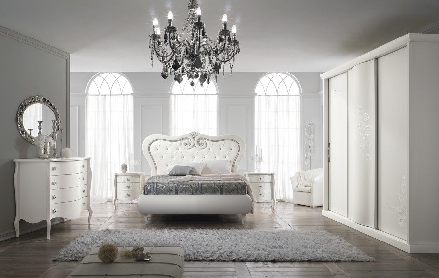 Camera da letto classica Produzione artigianale Modello Fiore