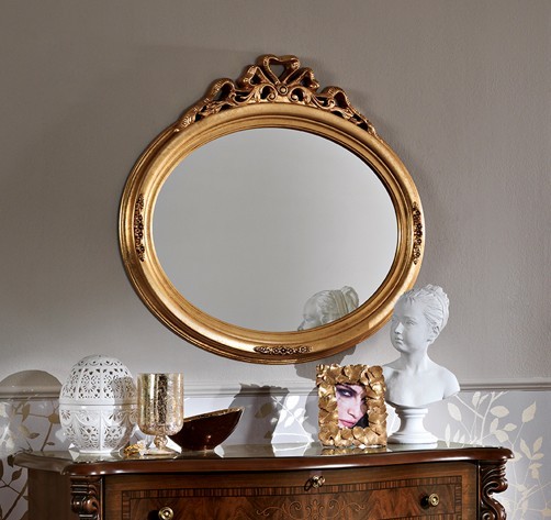 Specchio classico Produzione artigianale Modello Fiocco