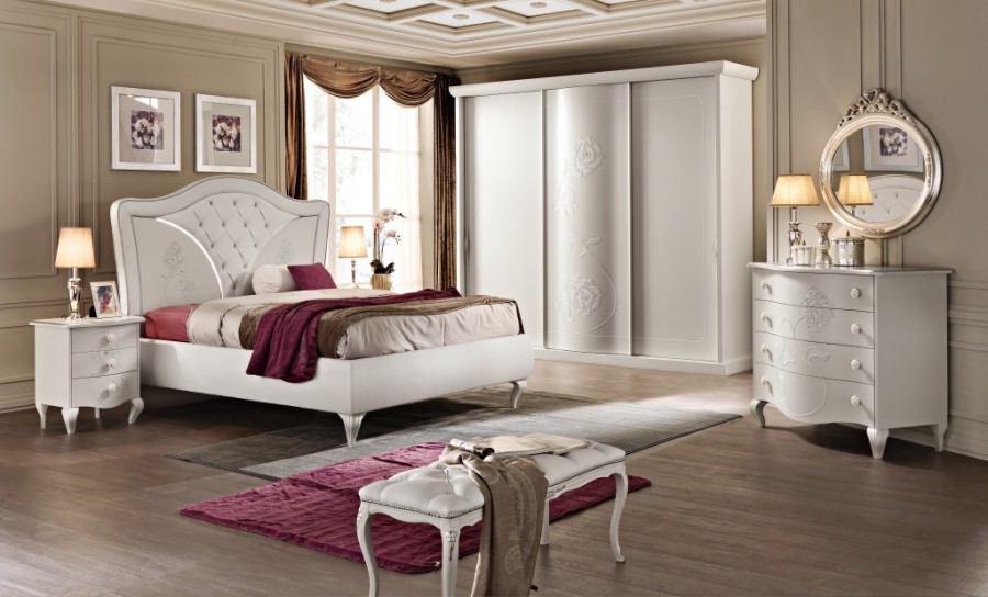 Camera da letto classica Produzione artigianale Modello Brigitte