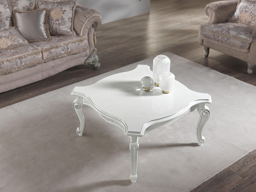 Tavolino classico Produzione artigianale Modello Cupido tavolo salotto Quadrato