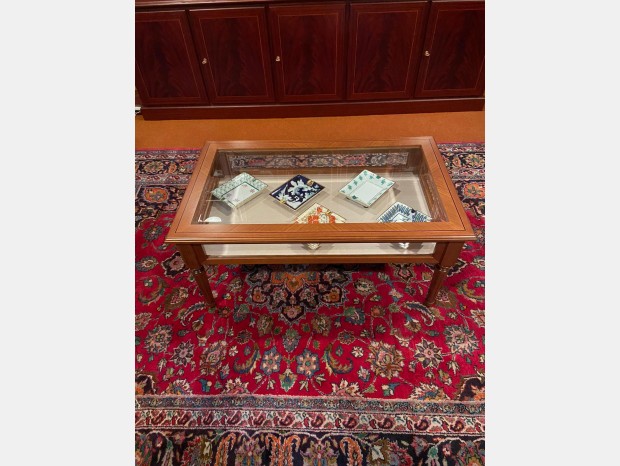 Tavolino classico Produzione artigianale Tavolino Oxford, apribile