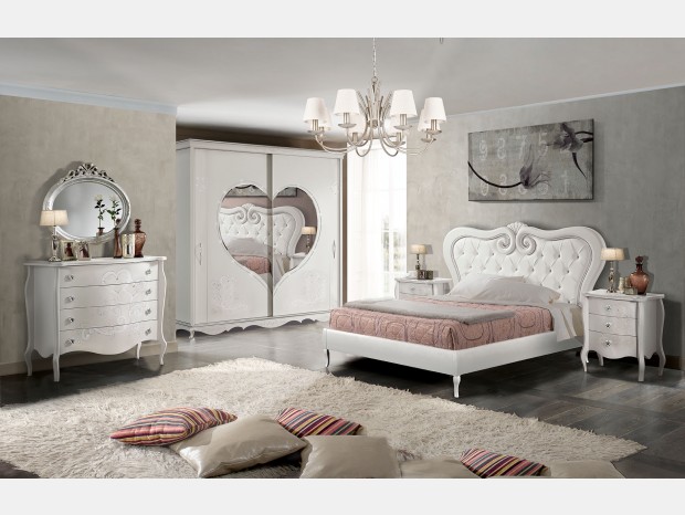 Camera da letto classica Produzione artigianale Modello Cuore